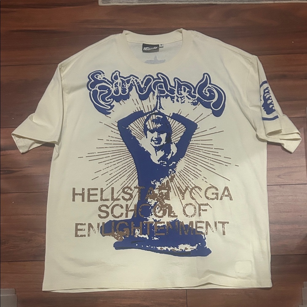 Hellstar Crème Graphic Tee shirt